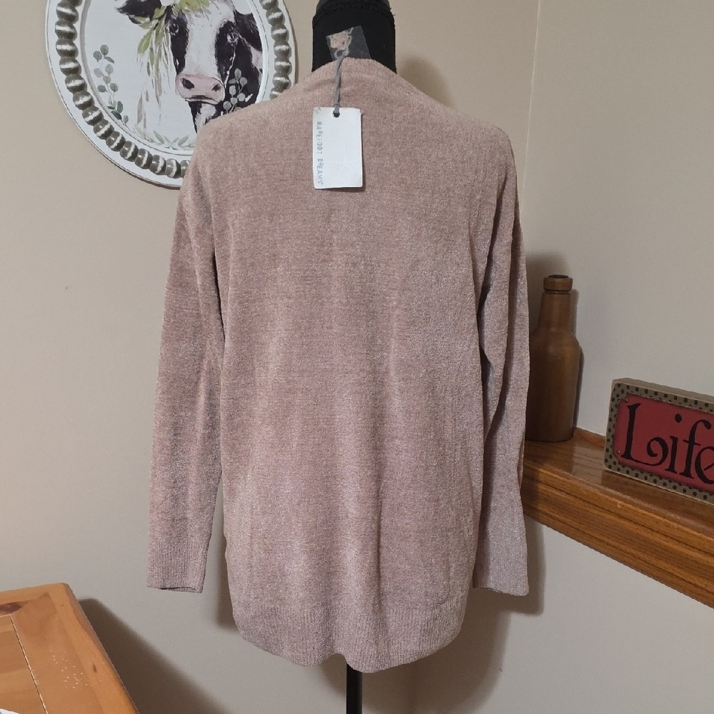 Barefoot Dreams Cozy Tan Sweatshirt - Picture 3 of 6